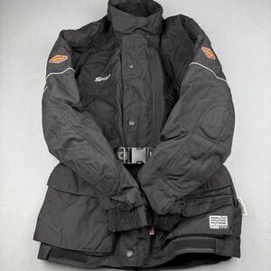 Spyder Aerotex Motorcycle Jacket Y2K Moto Touring Black Belted Men's M